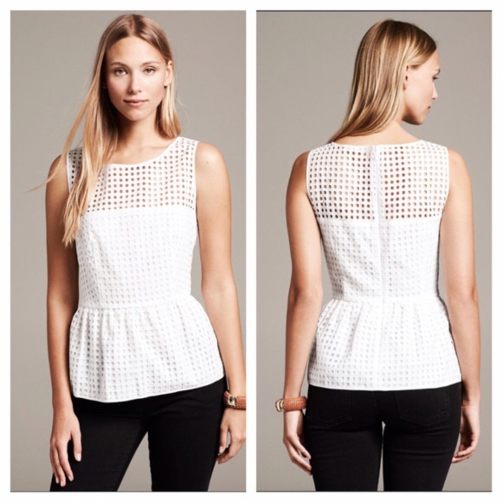 Banana Republic Eyelet Top